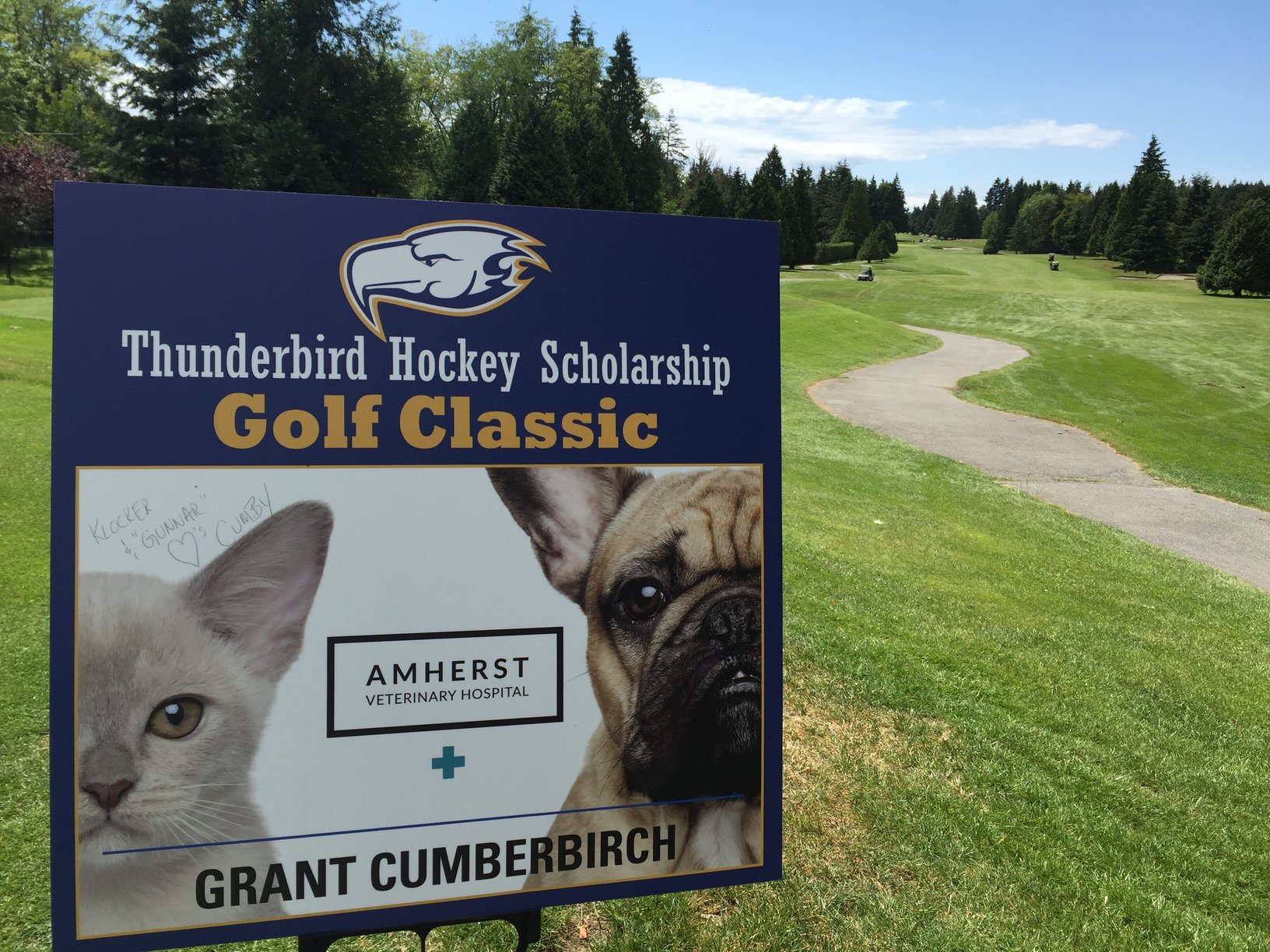 Amherst Helps to Sponsor UBC Golf Tournament